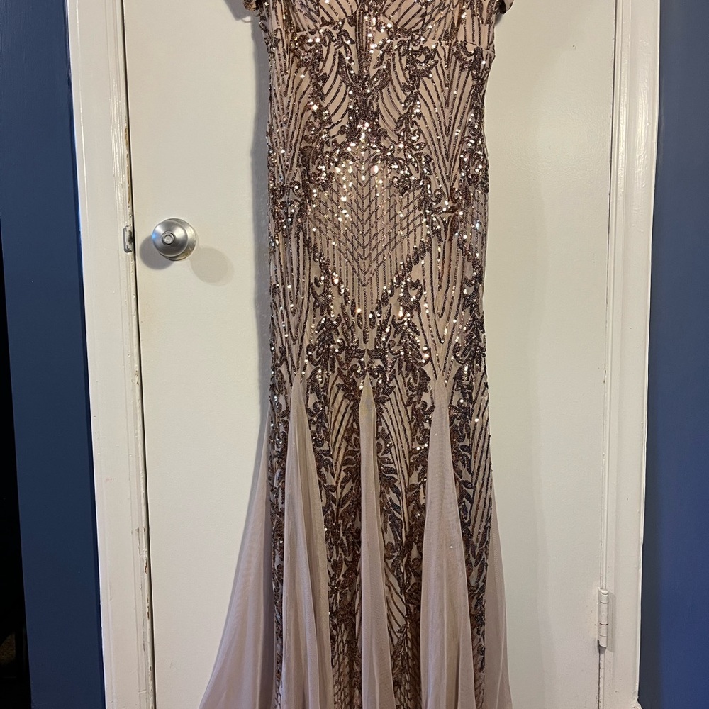 Elegant Sequin Gown size 8